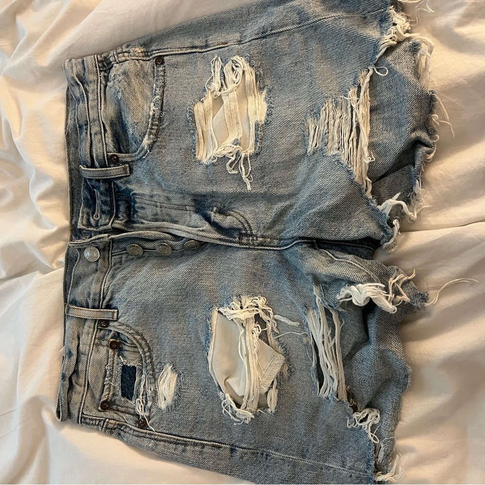 Denim Shorts - mom style